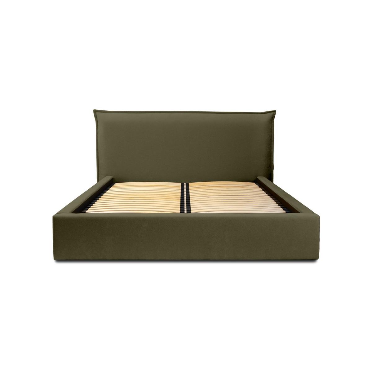 POLSTERBETT Amada Komplettset - Grün, Holzwerkstoff/Textil (180/200cm) - Fun Möbel