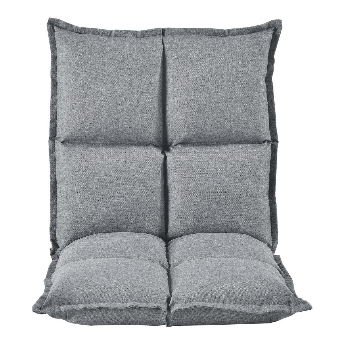 BODENSTUHL-SET 2 TLG. Deinze - Hellgrau, Textil (110/11/55cm) - [en.casa]