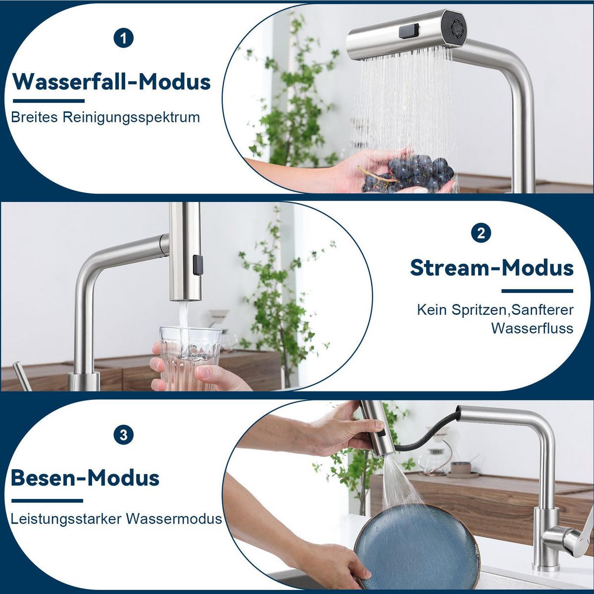 WASCHTISCHARMATUR Einbeck II 34/19.5/19.5cm - Weiß, Kunststoff (19.5/19.5/34cm) - Nettlife