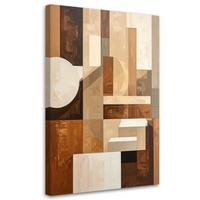 LEINWANDBILD 3D und geometrisch 40x60cm - Beige, Textil (40/60cm) - Feeby