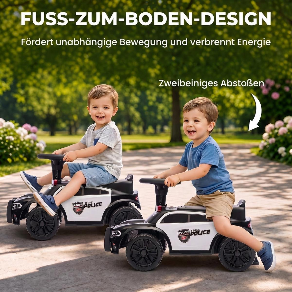 KINDER-RUTSCHAUTO Kunststoff Schwarz - Schwarz, Kunststoff (65/29.5/36cm) - AIYAPLAY