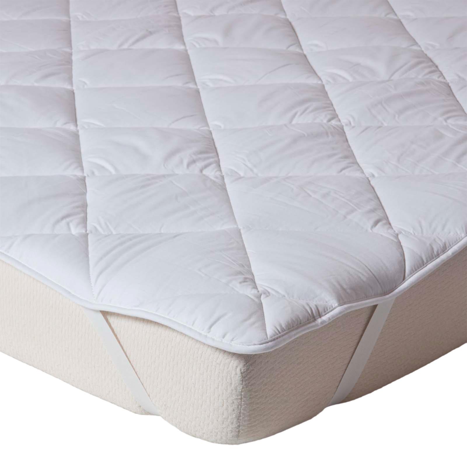 MATRATZENTOPPER Premium 120/190 cm, dicht gefüllte Baumwolle - Weiß, Textil (120/190cm) - Homescapes