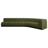 ECKSOFA modulares Sofa Karex-L2 - 399x194x70 cm Grün - Grün, Holzwerkstoff/Textil (399/194cm) - ALTDECOR