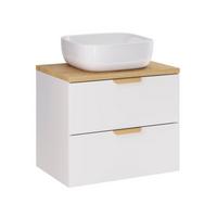 WASCHTISCH 60.6cm Oria Weiß - Weiß, Holzwerkstoff (60.6/50/46.5cm) - Petits-meubles