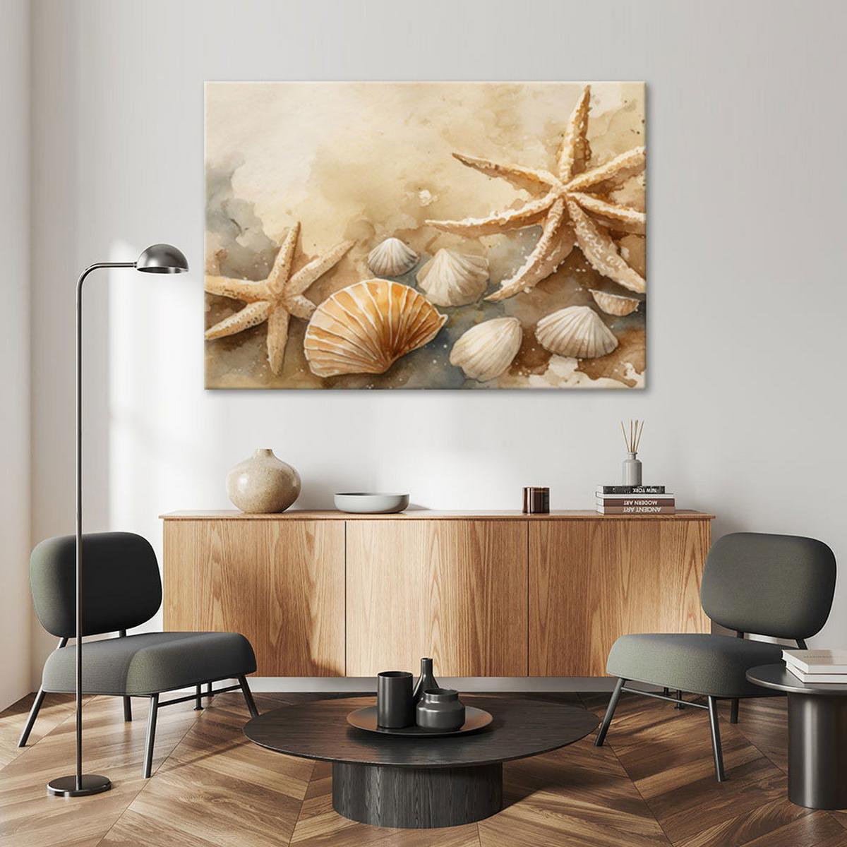 KUNSTDRUCK Beige 120/80 cm - Beige, Textil (120/80cm) - KUNSTLOFT