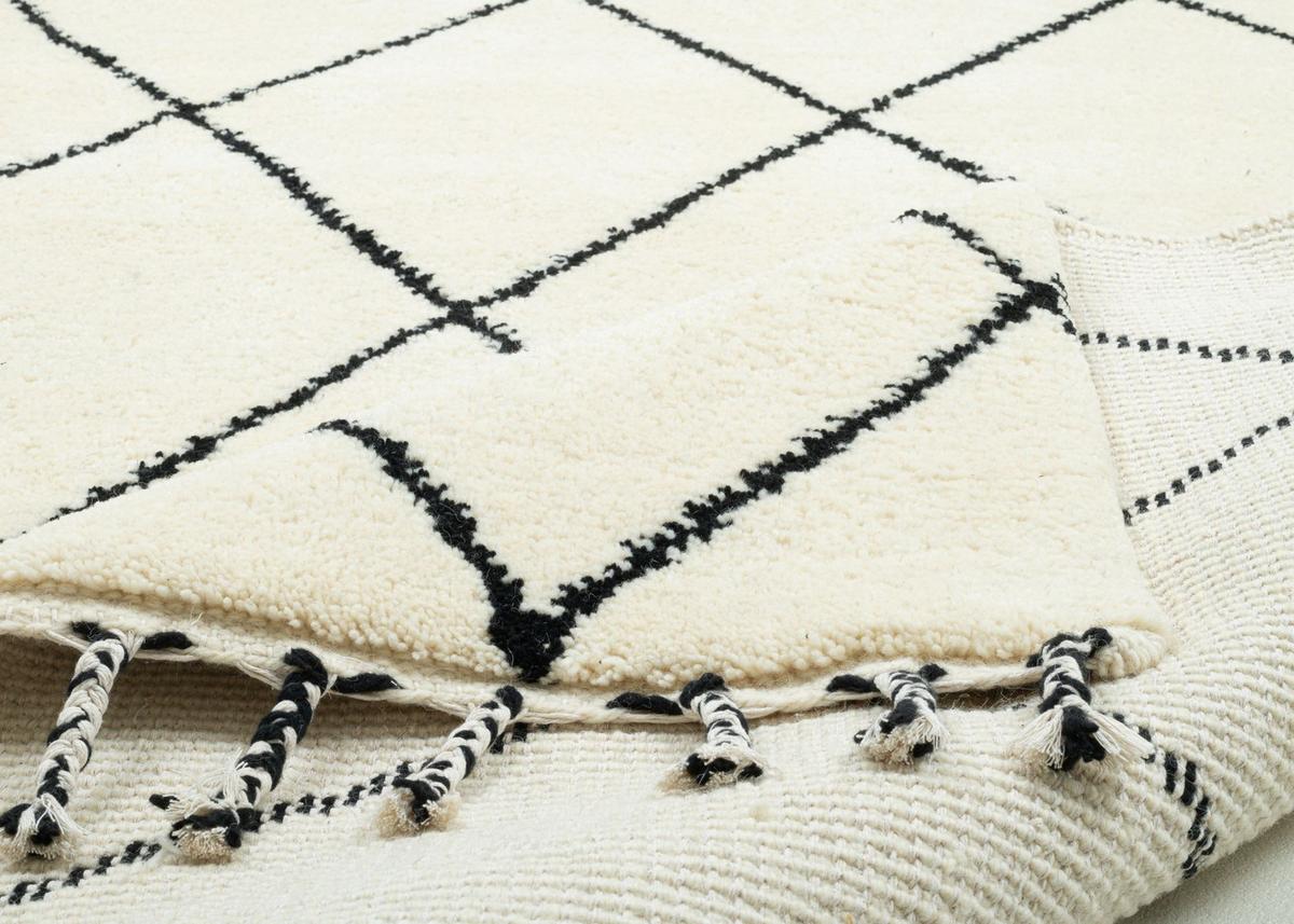 BERBERTEPPICH Marmoucha 140x200 cm - Schwarz, Textil (140/200cm) - THEKO