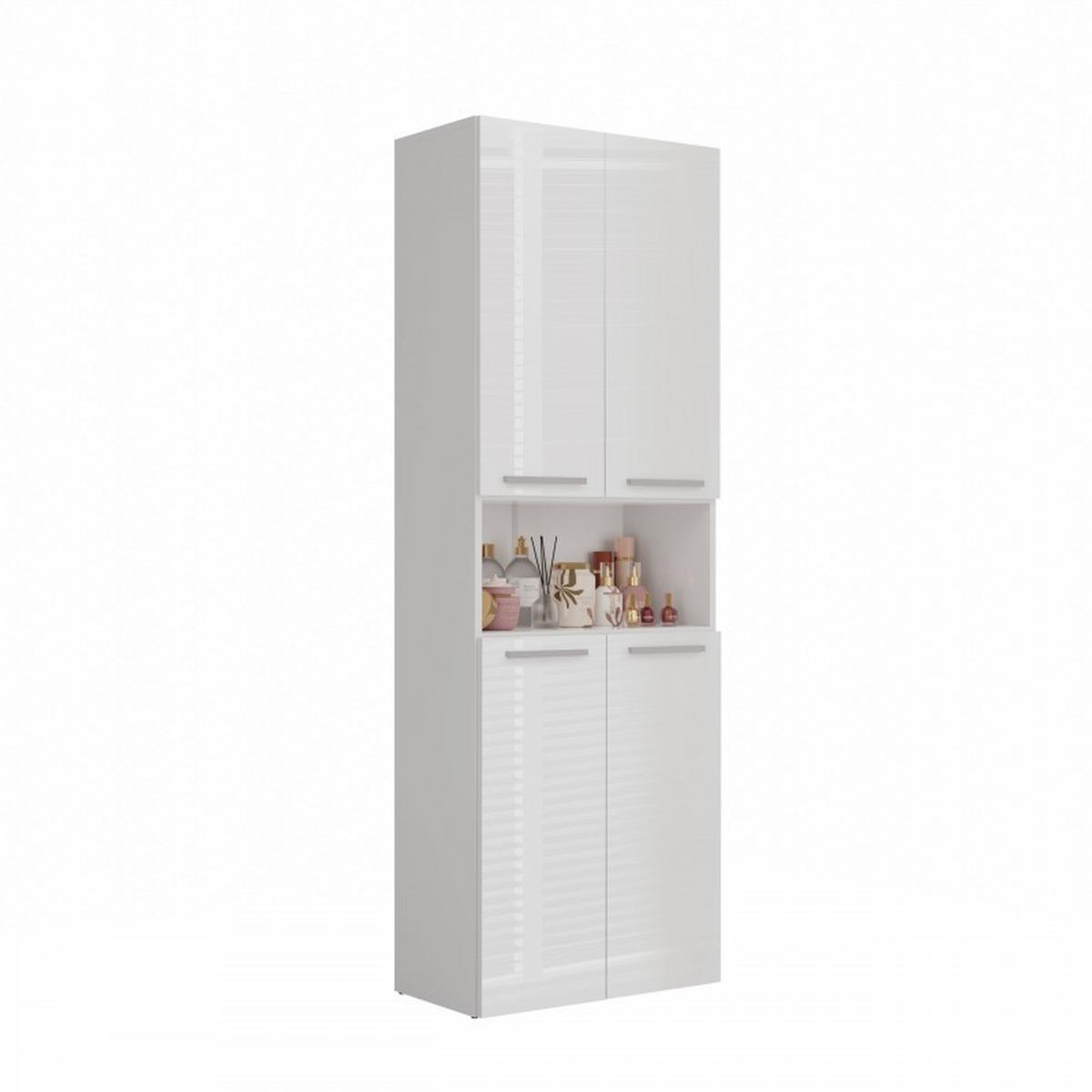 BADEZIMMERSCHRANK Weiß 60/174/30 - Weiß, Holzwerkstoff (60/174/30cm) - RAUMHIRSCH FURNITURE