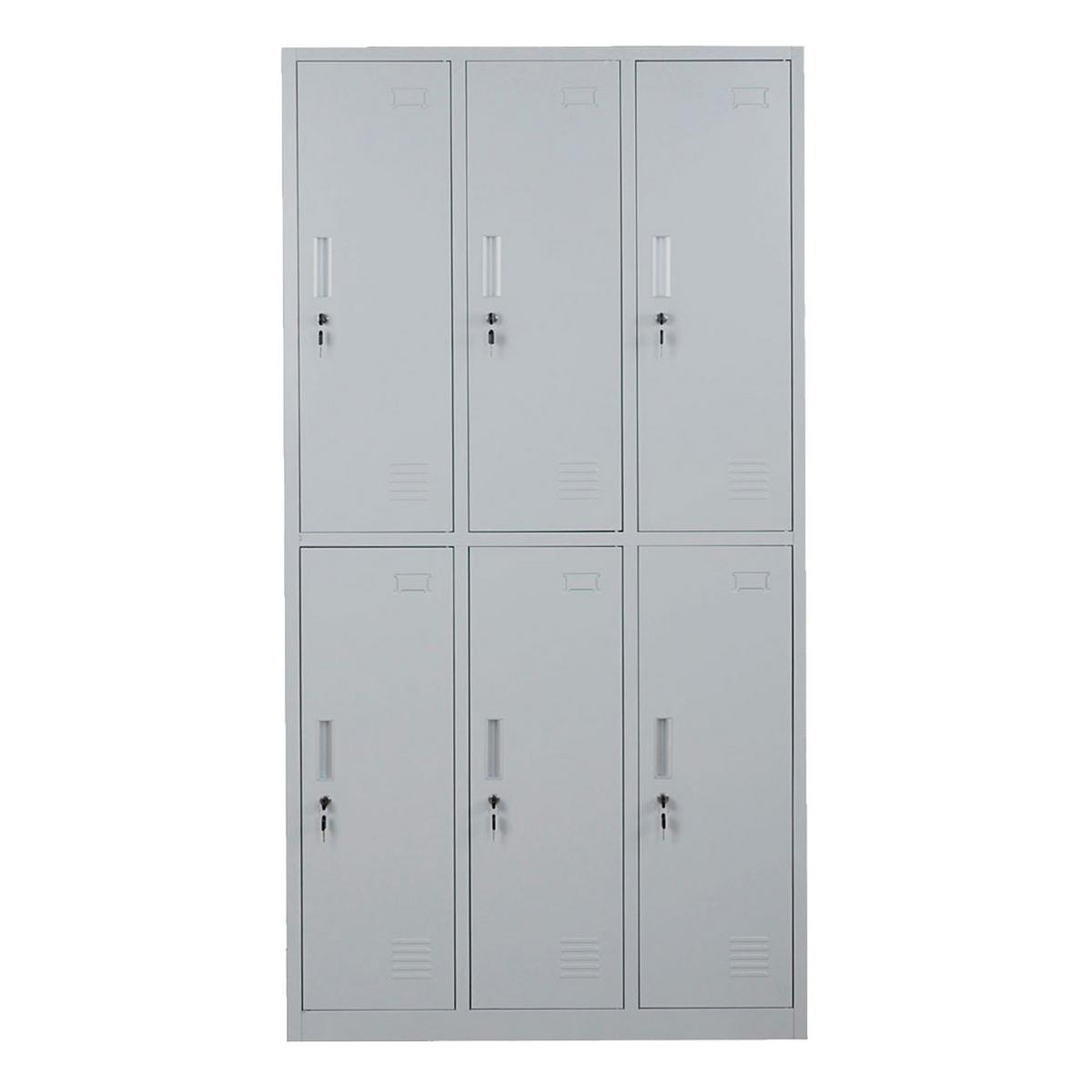 SCHLIESSFACH Grau - Grau, Metall (90/180/50cm) - MCW