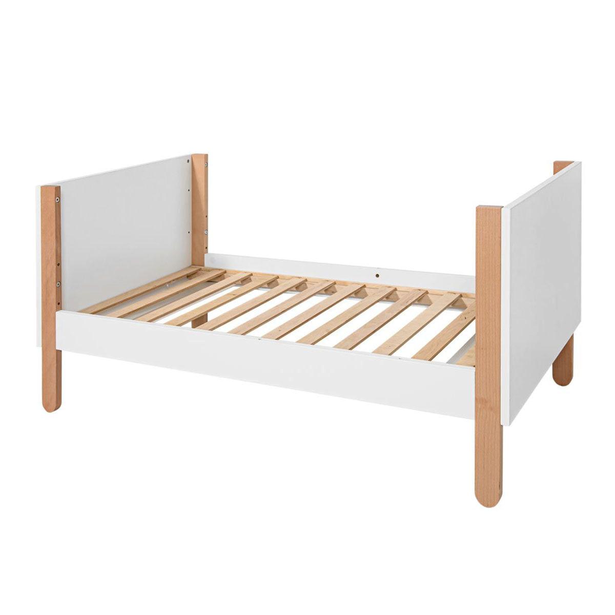 GITTERBETT 60/120 Laurie Weiß und Holz - Weiß, Holzwerkstoff (60/120cm) - Petits-meubles