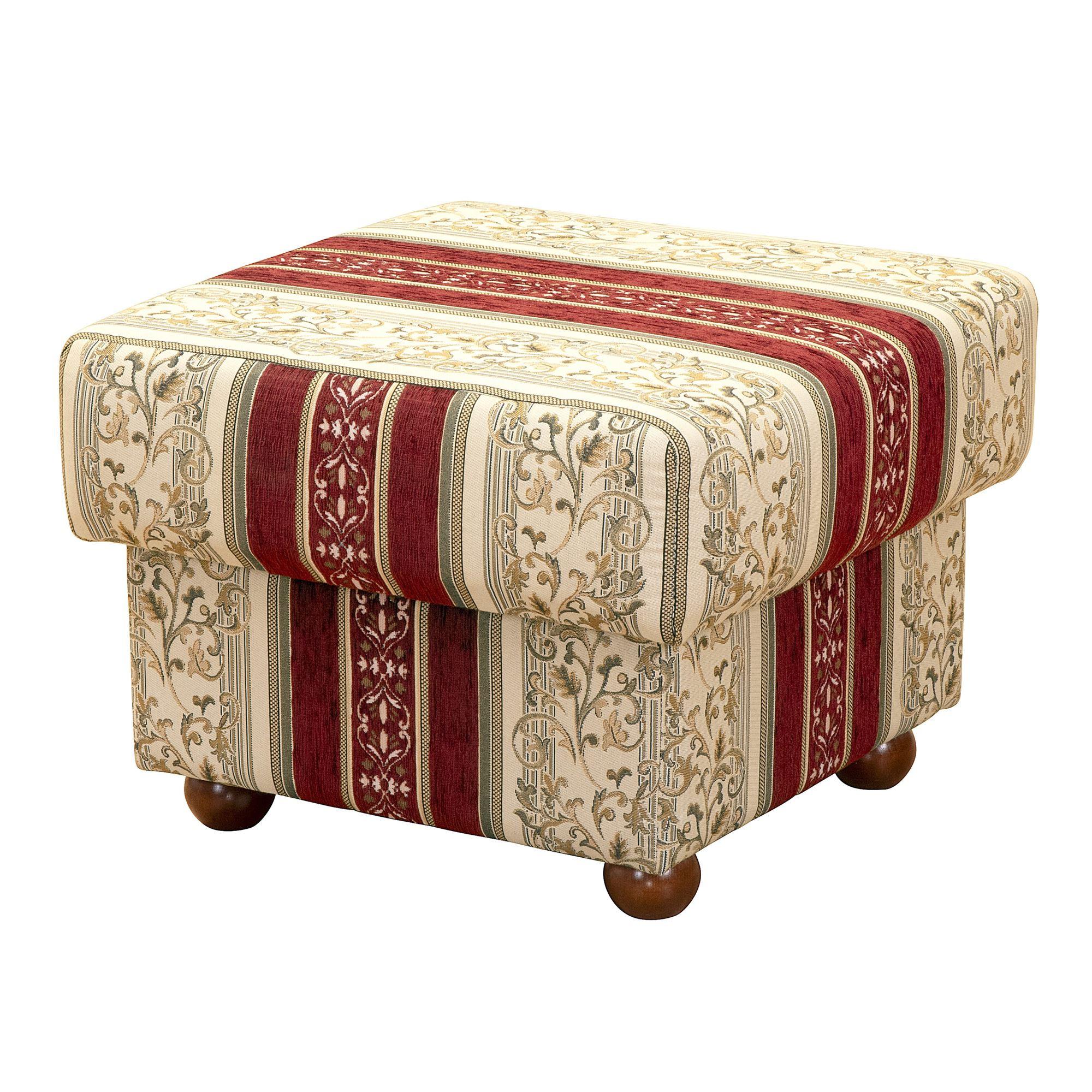 HOCKER Kama Chenille rot - Rot, Kunststoff (54/44/54cm) - 58aufmkessel
