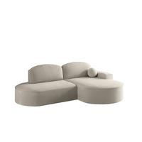 ECKSOFA Girona Mit Schlaffunktion - Beige, Holzwerkstoff/Textil (278/179cm) - Fun Möbel
