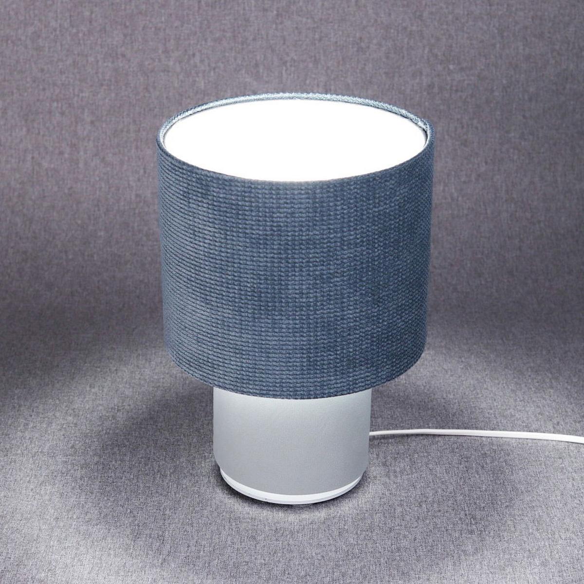 TISCHLAMPE Blau 20/17 cm - Blau, Kunststoff (17/0.7/17cm) - ONZENO