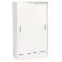 AKTENSCHRANK – Weiß, 60x107,5x28,5 cm, Holz, schmal, Stauraum für Büro & Flur - Weiß, Metall (60/108/29cm) - KADIMA DESIGN