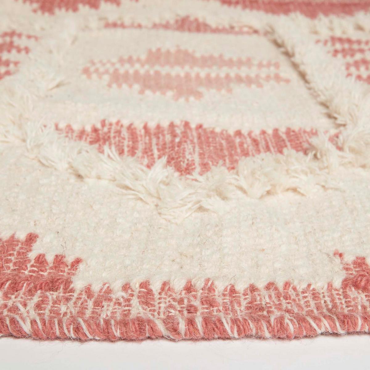 KELIM-TEPPICH Satara handgewebt 160/230 cm - Rosa, Textil (160/230cm) - Homescapes