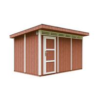 HOLZ-GARTENHAUS basis LP SmartSide 8,7m² mit B411xL279xH239 cm - M904 - REDWOOD RED - Dunkelrot, Holz (412/237/279cm) - Timbela
