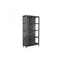 HIGHBOARD ARLES Schwarz Metall - Schwarz, Metall (90/190/40cm) - KAWOLA