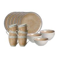 FRÜHSTÜCKS-SET Natura Creme 18-tlg. - Creme, Keramik (2/2/2cm) - Ritzenhoff Breker