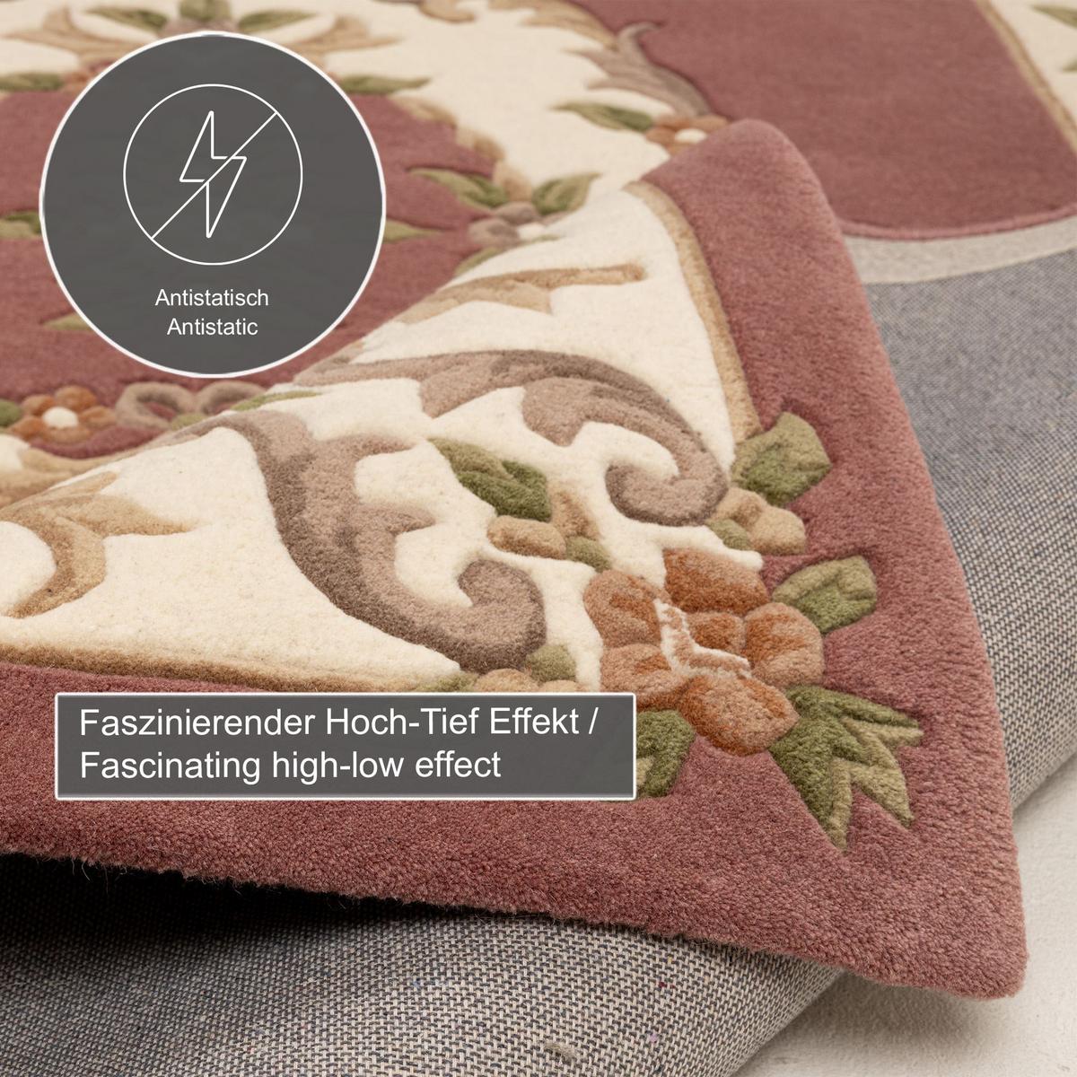 HANDTUFTTEPPICH Bloomingville 170x240 cm - Rosa, Textil (170/240cm) - THEKO