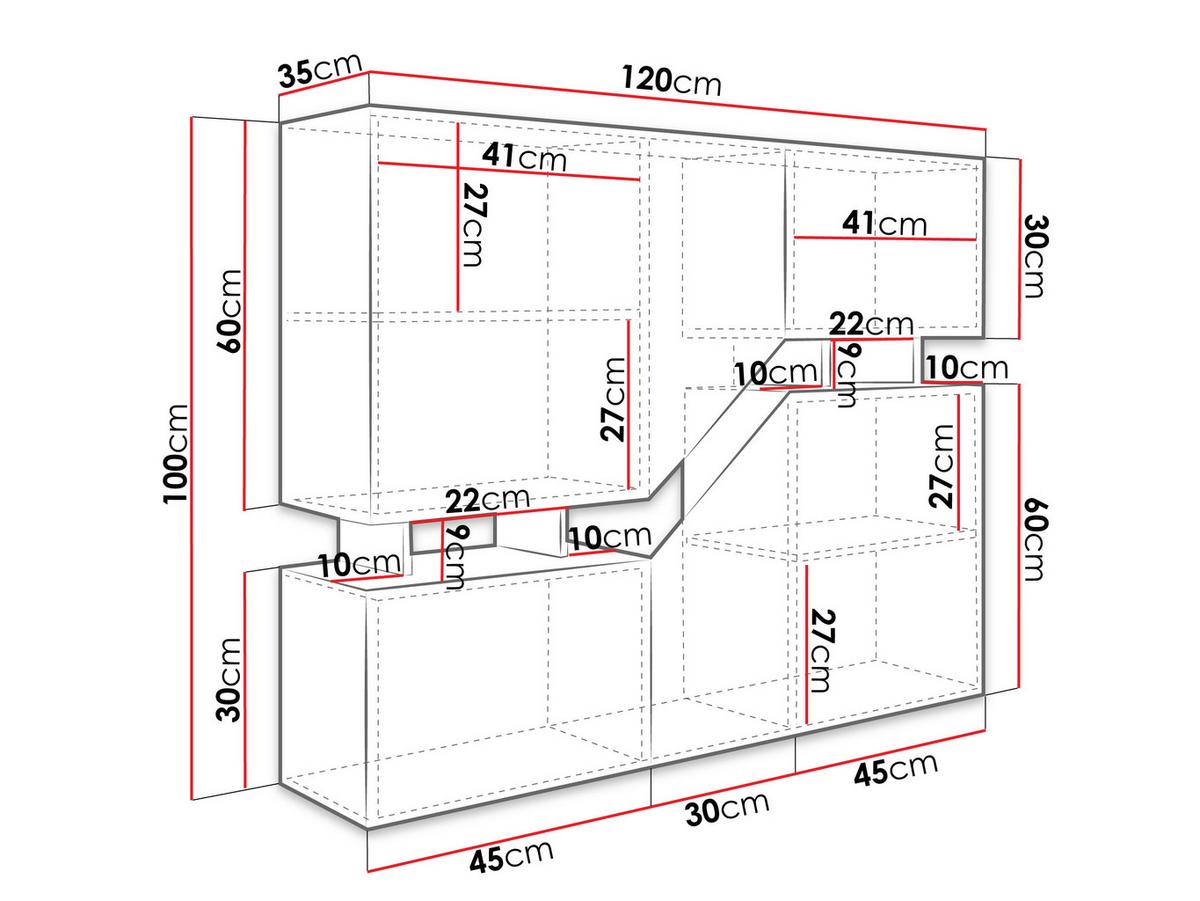 KOMMODE Ceelias - Anthrazit, Holzwerkstoff (120/100/35cm) - MIRJAN24