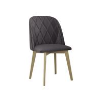 ESSZIMMERSTUHL Monti III Pik Raute - Grau/Sonoma Eiche, Holz/Textil (48/83/55cm) - MIRJAN24