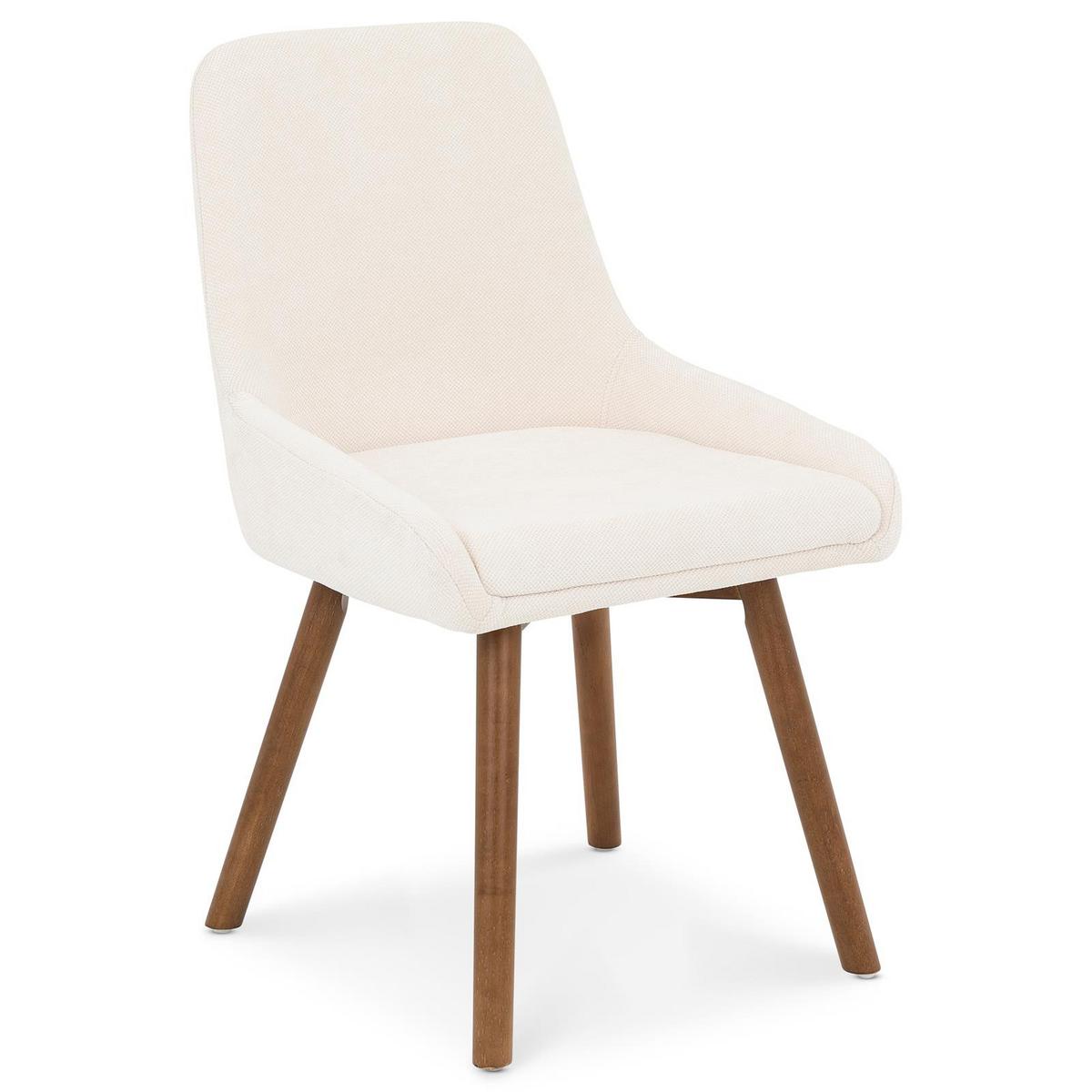 ESSZIMMERSTÜHLE PIPPA 2er-Set cremeweiß - Creme, Textil (82/42/58cm) - IDIMEX