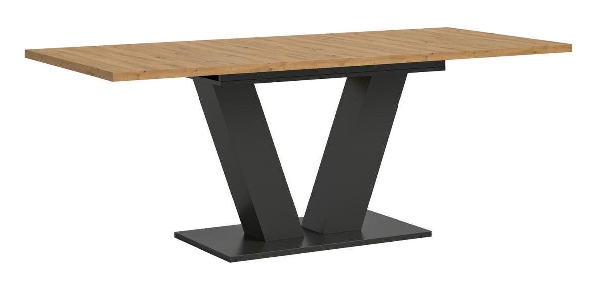 ESSTISCH Eiche, grau 150 - 190 cm, Küchentisch ausziehbar - Eiche Artisan/Grau, Holz/Holzwerkstoff (150/90/76cm) - Inn.Furn