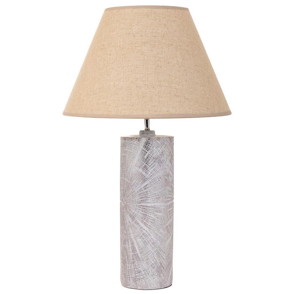 LAMPE aus Polyresin, weiß - Weiß, Stein (14.5/14.5/51cm) - Wanderlust