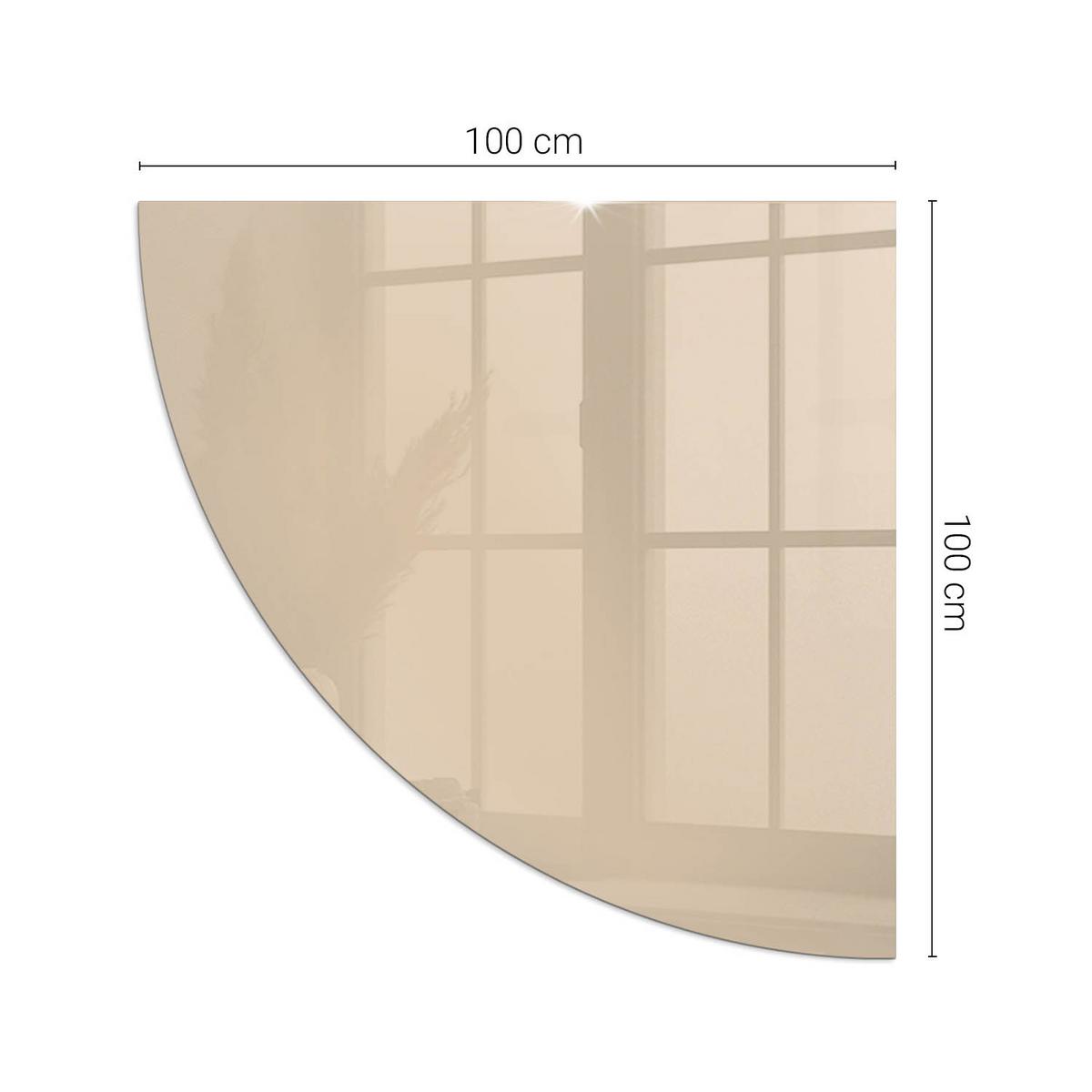 GLASPLATTE für Kamin 100x100 cm - Gelb, Glas (100/100/0.4cm) - TULUP