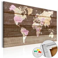 PINNWANDBILDER Braun 90/60 cm - Gelb/Braun, Naturmaterialien/Textil (90/60cm) - KUNSTLOFT