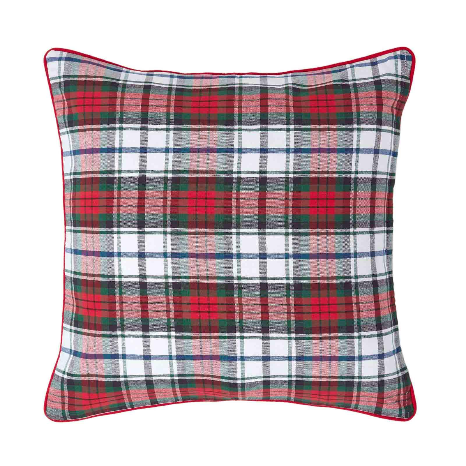 KISSENHÜLLE Macduff Schottenkaro 60/60 cm - Rot, Textil (60/60cm) - Homescapes