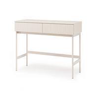 KONSOLENTISCH Soft mit 2 Schubladen und geriffelten Fronten, Kaschmir - Kaschmir, Holzwerkstoff (38/100/80cm) - Beautysofa