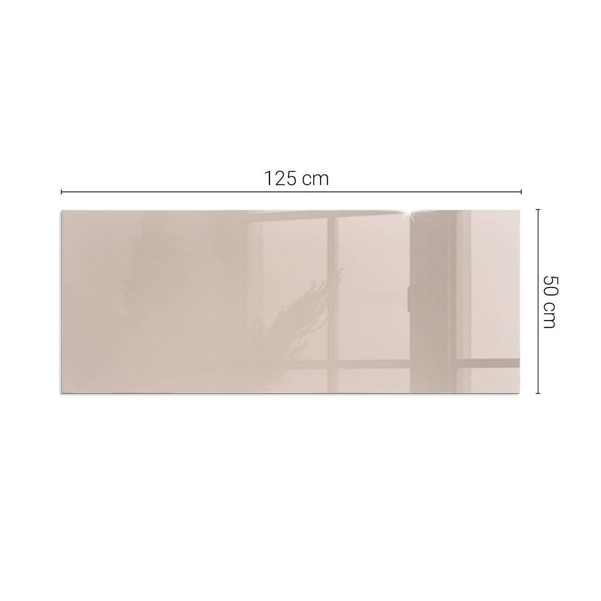 GLASPLATTE für Kamin 125x50 cm - Orange, Glas (125/50/0.4cm) - TULUP