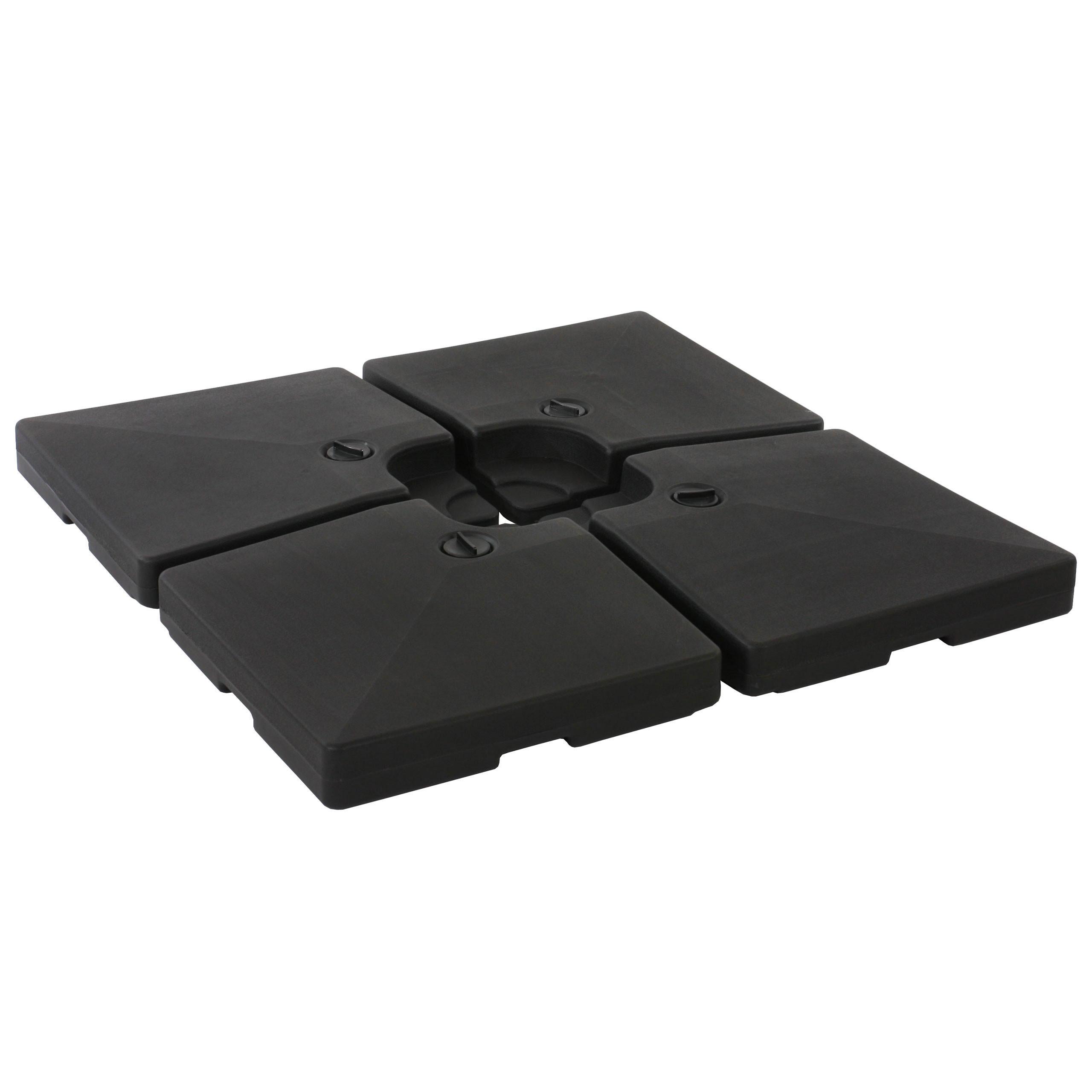 SONNENSCHIRMSTÄNDER Schwarz - Schwarz, Kunststoff (104/104cm) - MCW