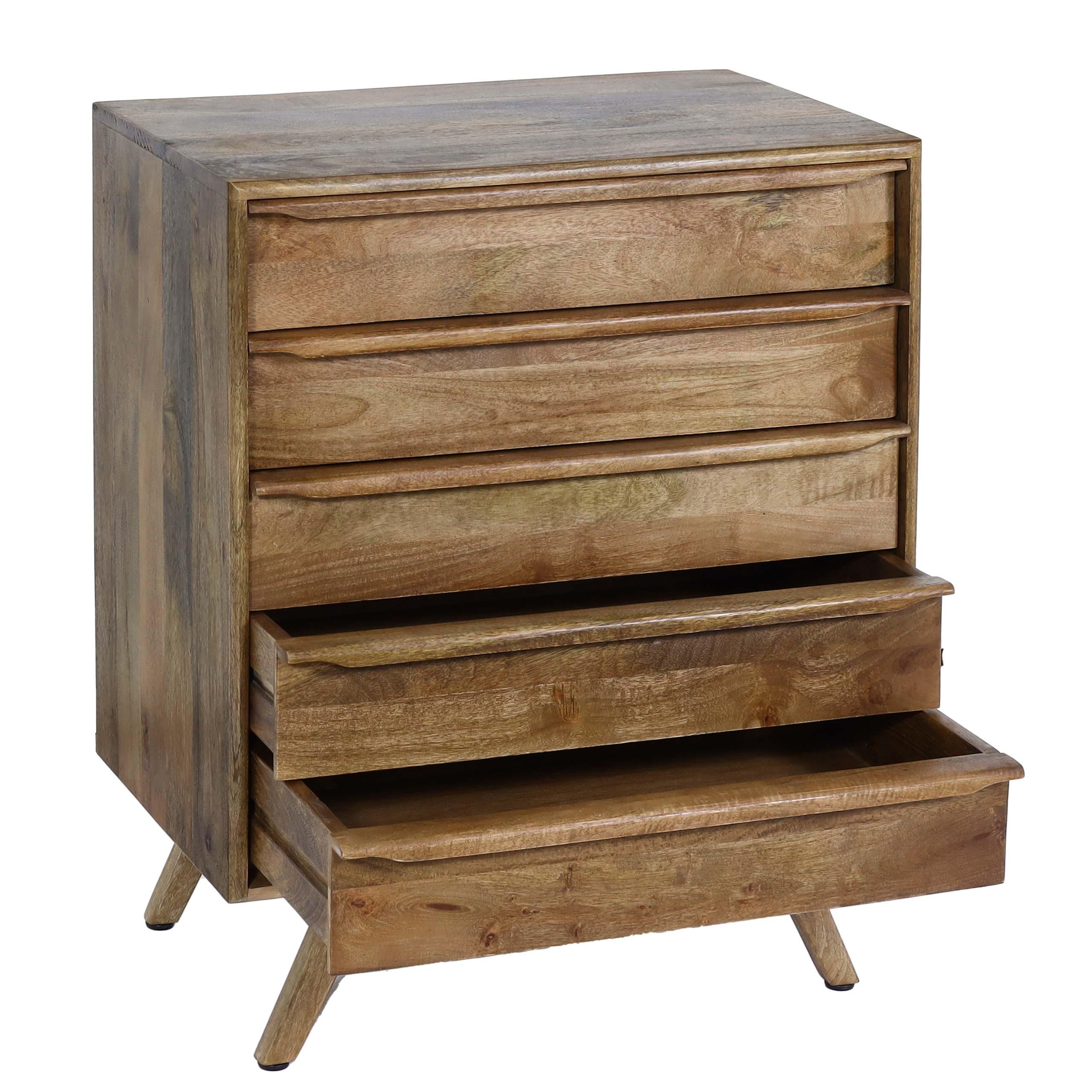 HIGHBOARD Walnuss Dekor - Walnussfarben, Holz (65/81/39cm) - MCW