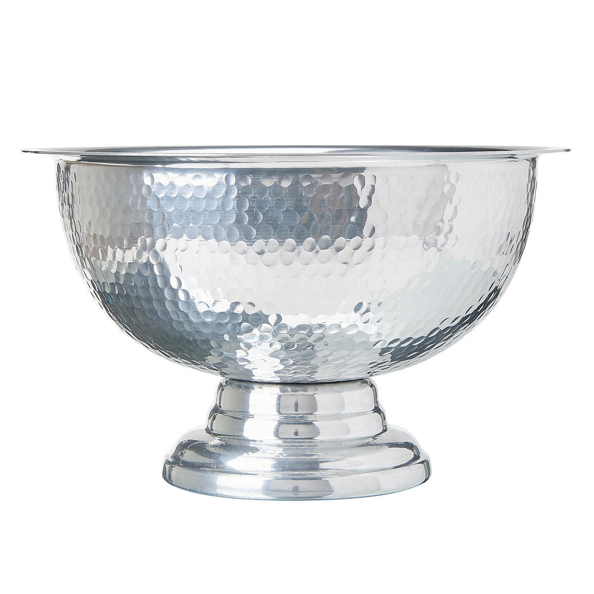 DEKOSCHALE Aluminium silber Tiwanaku - Silberfarben, Metall (22cm) - Beliani