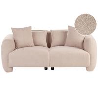 3-SITZER-SOFA Bouclé Beige Ekenes - Beige, Textil (182/72/90cm) - Beliani