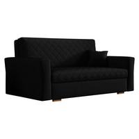 SCHLAFSOFA Viva Caro III - Schwarz/Braun, Holz/Textil (160/85/98cm) - MIRJAN24