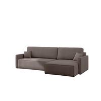 ECKSOFA Louis Scala - Taupe, Holzwerkstoff/Textil (250/142cm) - Fun Möbel