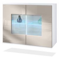 KOMMODE Grömitz Sandgrau Hochglanz - Sandfarben, Holzwerkstoff (92.5/73.5/35cm) - Vladon