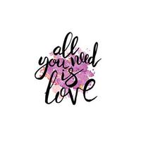 POSTER All You Need Is Love A3 Rahmenlos - Klar, Papier (29.7/5/42cm) - Nacnic