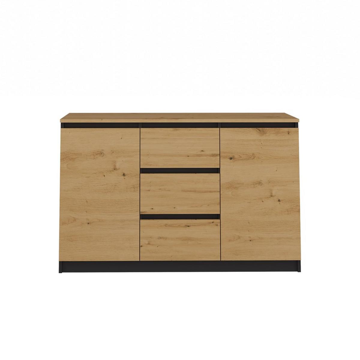 KOMMODE Anthrazit, Artisan 120/75/40 - Anthrazit, Holzwerkstoff (120/75/40cm) - RAUMHIRSCH FURNITURE