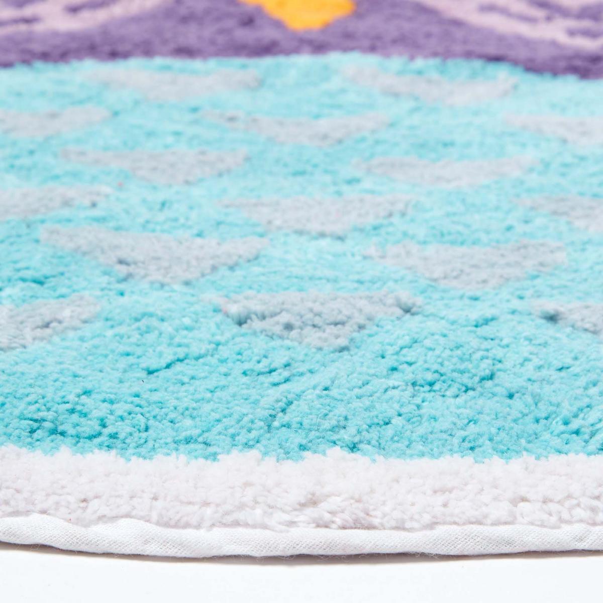 KINDERTEPPICH Eule, Baumwolle 80/70 cm - Multicolor, Textil (70/80cm) - Homescapes