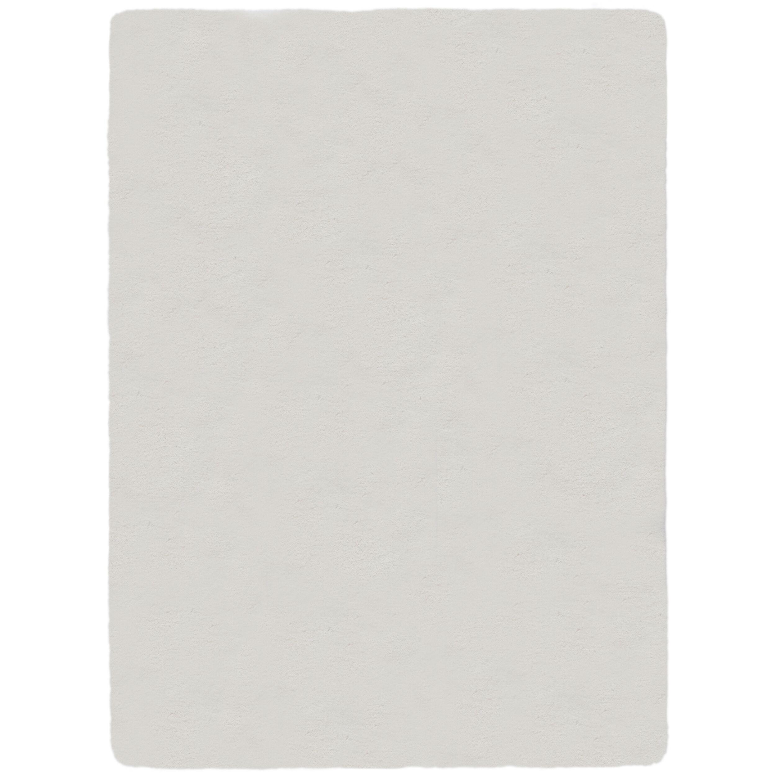 TEPPICH DENE, einfarbig, Weiß, 120 x 170 cm - Weiß, Textil (120/170cm) - KADIMA DESIGN