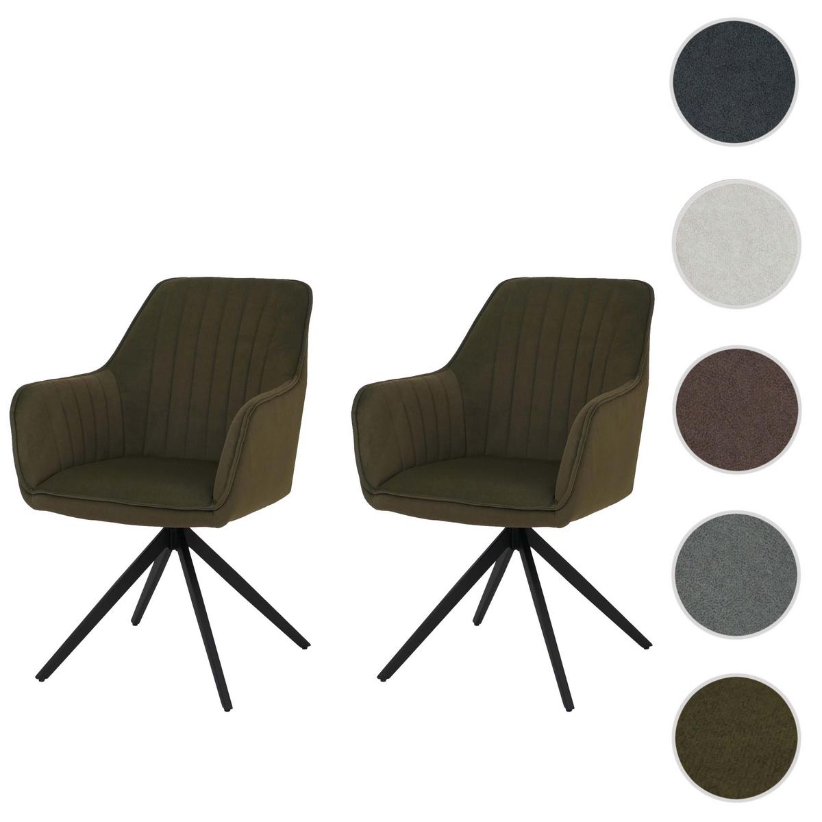 ESSZIMMERSTUHL Grün 2er-Set - Grün, Textil (60/87/68cm) - MCW
