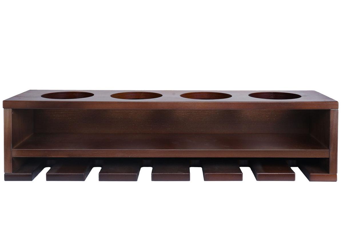 WEINREGAL Braun - Braun, Holz (48/12/12cm) - MCW