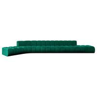 ECKSOFA modulares Sofa Solven-L3 - 562x174x70 cm Grün - Dunkelgrün, Holzwerkstoff/Textil (562/174cm) - ALTDECOR