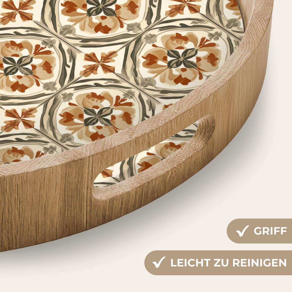 TABLETT Elegant - antik - farbenfroh 40x40 cm - Multicolor, Holz (40/5/5cm) - OnlyWow
