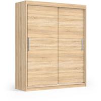 SCHWEBETÜRENSCHRANK Katrina eiche Sonoma 180/215,5/59 cm 2-türig - Sonoma Eiche, Holzwerkstoff (180/215.5/59cm) - Beautysofa