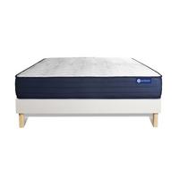 BETT Actimemo life Memory-Schaum 180 x 200 cm h4 - Kit Bettgestell Weiß - Beige/Weiß, Karton/Holz (180/200cm) - ACTISOM