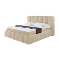 BOXBETT - AURI-H3 - 120x200 Hellbeige Lapitt - Creme, Holzwerkstoff (120/200cm) - ALTDECOR